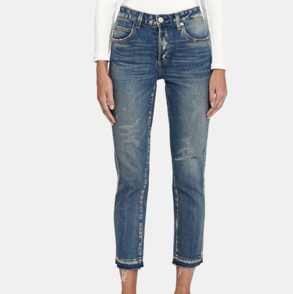 AMO Anthropologie Babe Rio Vista Cropped Jeans
